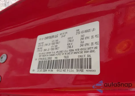 2008 Dodge Ram 1500 St/Sxt z USA, uszkodzony, nr VIN 1D7HA16N18J139932